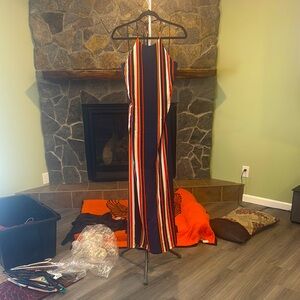 Guess Striped Multicolor Maxi Dress